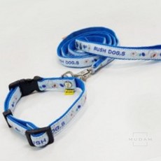 무담 러쉬독 은사자수 목줄셋트 15mm 랜덤발송 대형견목줄