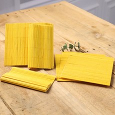 대나무발 칼라발 노랑색, 열개