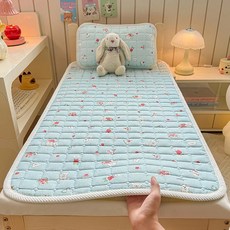 어린이 순면 이불 패드 어린이집 낮잠 아기 토퍼 침대 패드, 블루곰돌이 패드