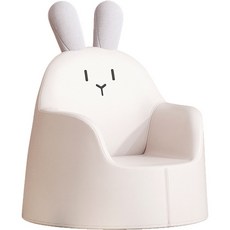 【御座椅業】56cm加大兒童沙發(一體成形/PU皮革/柔軟舒適/方便清潔)兒童椅/學習椅/寶寶椅/沙發椅, 萌小兔沙發椅