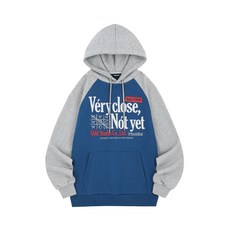 [오드스튜디오] 베리클로즈 래글런 오버핏 후드 - BLUE/GRAY