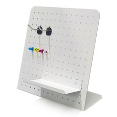 데스크탑 미니 타공판 스탠드 화이트 책상 화장대 정리 소품받이 메모판 자석메모판 타공판선반