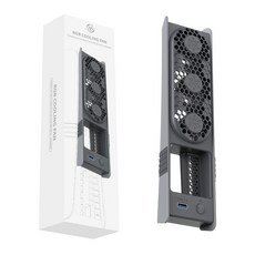 플스5 프로 슬림 쿨러 쿨링팬 오토 저소음 LED, 1개, 그레이, P519