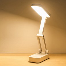 約翰家庭百貨 折疊便攜式LED台燈 三檔調光 護眼閱讀燈 充電觸控式檯燈 工作學習桌燈