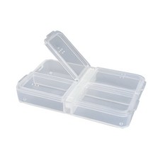 迷你扁形藥盒 一天四餐分裝收納盒, 1個, 藥盒一個 送4張小貼紙