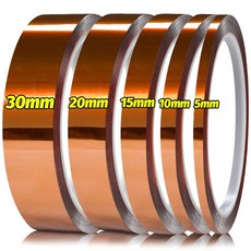 50MM 절연 접착 테이프 단열 고온 폴리이 BGA 미드 방지 KAPTON, 20mm, 금, 1Roll 33M