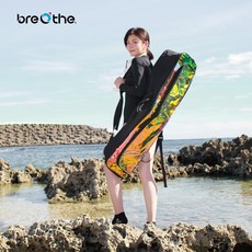 游龍潛水 BREATHE 手提/雙肩背 長蛙鞋袋(加大款) 雷射炫彩透光限量款, 1個