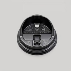 천운패키지 머그리드 뚜껑 (블랙)-10/13온스 1박스, 1000개, 머그리드형