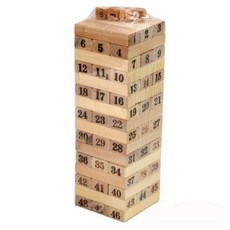 재미존 나무쌓기게임, 혼합색상, 1개