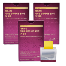 여에스더 리포좀 글루타치온 울트라 9X 필름 7.77g 21매 x 3박스 (총 63매) 대용량 세트, 3개