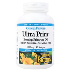 natural Factors 月見草油軟膠囊 1000mg, 1個, 90 件