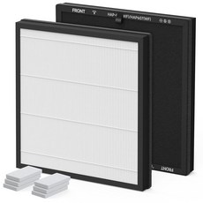 CFKREYA XenonLab HAP605 HAP607 및 FreAire 공기 청정기용 교체 필터 2팩 활성탄 필터가 있는 3-in-1 HEPA, 2 Pack