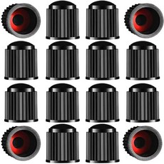 타이어 밸브 스템 캡 자동차 오토바이 트럭 자전거 자전거용 씰링 블랙 24 Pac, 24 Pack-Black