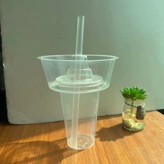 투명 콜팝 컵 푸드트럭 용기 100개 세트 야구장, U01KT1WNHGJKC1E5HCAJM7ZREH-033, AG. 500ml 투명볼+500ml컵+빨대 100세트