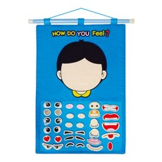 벽걸이 교구놀이판 HOW DO YOU FEEL 감정 표현놀이 한필몰