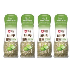 백설 허브맛 솔트 순한맛, 50g, 4개