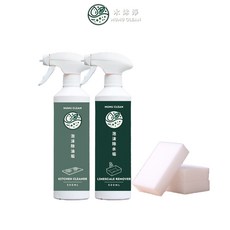 MUMU CLEAN 泡沫除油垢 泡沫除水垢 居家清潔組合, 1個, 除油垢兩入(送科技海綿)