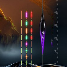 QJ 쌍배열 LED 사양 스마트 전자찌 변색 낚시 야광 민물, 2개, QJ-05 부력3.5g