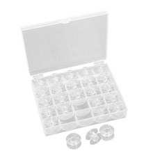 25/20 색상 세트 보빈 스레드 폴리 에스터 스레드 스풀 재봉틀 보빈 자수 재봉 액세서리에 대한 보관 상자