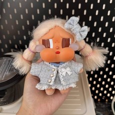 팝마트 크라이베이비 휴가 일기 시리즈 인형옷 인형액세서리 인형의상, 아기가 없어요, 크넬 블루 3피스 세트(리본+상의+스커트))