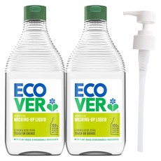 에코버 주방세제 450ml 2개 + 펌프 / 레몬향