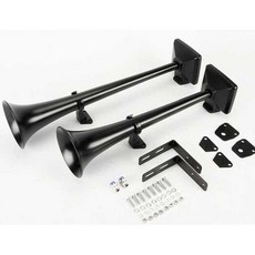 중장비 나팔혼 트럭 나팔 뱃고동소리 기차 뱃고동 에어 경적, 검정 커버 이중 강력한 자기 슈트, 1개