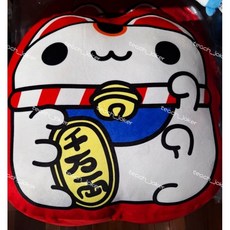 咖波屋 裁型抱枕, 招財咖波白色