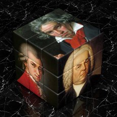 퍼즐 큐브 루빅스큐브 학생용 수학 물리 문제해결능력 집중력 향상 교육용 장난감, 1개, 음악가