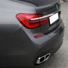 [모터스파이] BMW 호환 7시리즈 G11 G12 듀얼머플러팁 크롬 커버 몰딩 일반 M 타입 모음, 노멀 타입