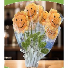 뜨개 해바라기 코바늘꽃