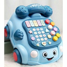 電話玩具 車音樂故事機, 藍色, 1個