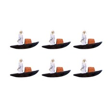 MAME 배탄 선비 피규어 6개, 화이트