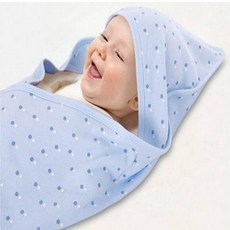 柔軟吸汗嬰兒睡袋包巾 - 親膚透氣多功能寶寶抱毯