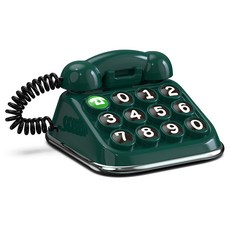 라나야 아날로그 레트로 전화기 차량용 주차 번호판, 1개, 그린