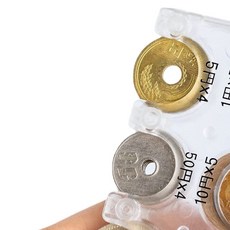 일본여행선물 엔화 케이스 일본 동전 지갑 여행 준비물 코인 홀더, PVC 투명