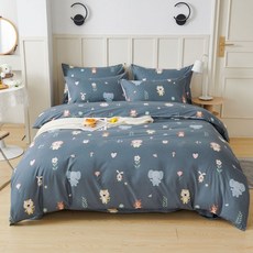 【亞汀】星月之鹿 鋪棉兩用被套 6x7呎, 單人被套-戀戀時光 X 1件