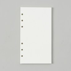 채움 6공 무지 다이어리 속지 180매 A6 사이즈, 1개, 상세페이지 참조