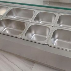 토핑냉장고 바트 올스텐 샐러드 셀프 샐러드바 급식소, 2000x395x450mm