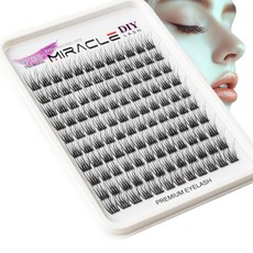 미라클래쉬 부분 속눈썹 세계최초 0.03mm 두께의 세계적인 기술력이 집약된 자연스러운 초경량 아이래쉬 E6 9-16mm, 1개, 13mm