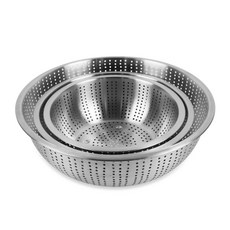 차곡담디자인 스텐 펀칭 볼 주방채반, 2호