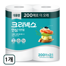 크리넥스 안심 클래식 키친타올 200매, 2개입, 1개