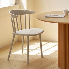 메종드꼼마 블랑드체어 1개 카페 인테리어 디자인 플라스틱 식탁의자 1p, 베이지