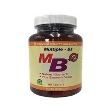 天然成 Multiple - Bs 綜合維生素B群 90錠 添加啤酒酵母 幫助能量轉換 維持神經系統機能, 2個, 90顆