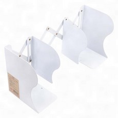 신축 북엔드 책받침 길이 조정 책장 서재 미끄럼 방지, 화이트