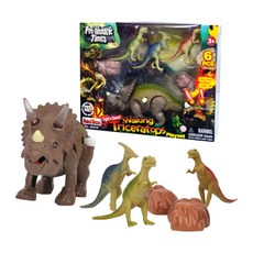 소리나는 공룡놀이 트리케라톱스 6P 세트 /레드박스, 1개