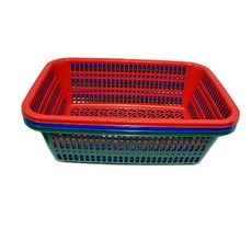 용궁 월드 광주리 1호~6호 플라스틱 투표 선거 소쿠리 바구니, 1호, 청색, 1개