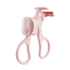 하비앤하트 무선 충전식 속눈썹고데기 3단 온도조절 USB-C 히팅 뷰러, 핑크, FB012