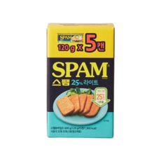 스팸25% 라이트, 120g, 5개
