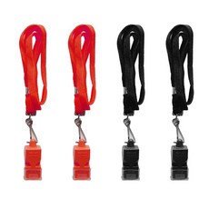 안심귀가 호신용 휘슬 호루라기 WH700RB 호각 4개세트 (검정-2개 빨강-2개)