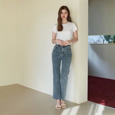 플라스틱아일랜드 부츠컷 데님 팬츠 PQ7DP263